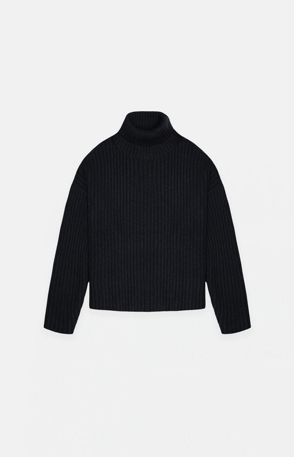 Fear of God ESSENTIALS Kids Jet Black Turtleneck Sweater