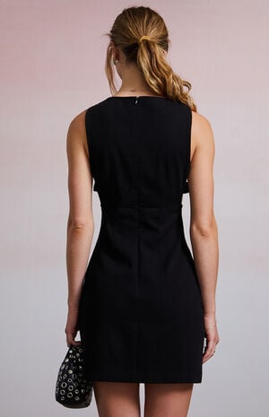 Riley Buckle Denim Mini Dress image number 4