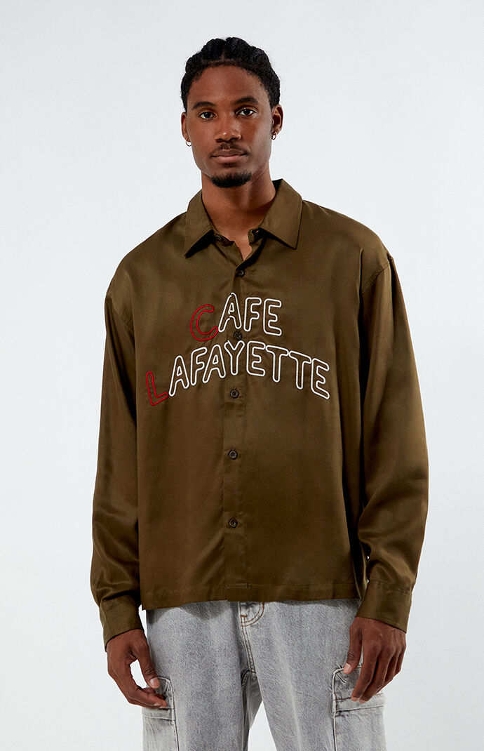 Pacsun Embroidered Classic Long Sleeve Camp Shirt | PacSun