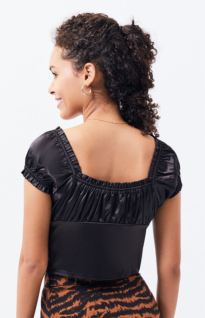 Satin Bustier Top