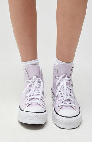 beweging Genealogie roze Converse Purple Chuck Taylor All Star Lift Platform Sneakers | PacSun