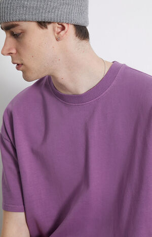 Purple Oversized Terry T-Shirt image number 2
