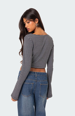 Charlee Striped Long Sleeve Top image number 4