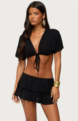 Micky Tie Cropped Top image number 1