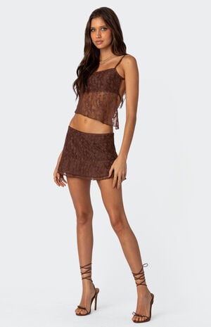 Lyra Open Back Lace Tank Top image number 2