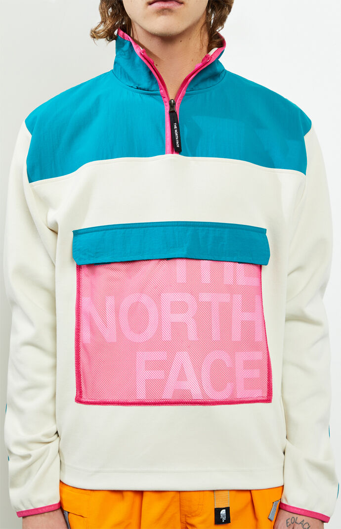 Graphic Quarter Zip Fleece Pullover