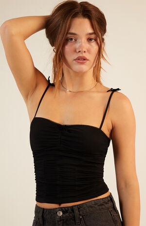 Kyla Mesh Bow Tank Top image number 1