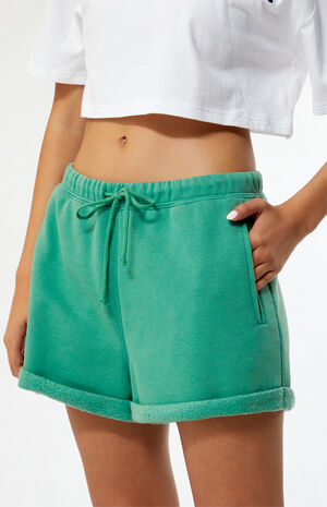 Pacific Sunwear Dotted Rolled Sweat Shorts image number 1