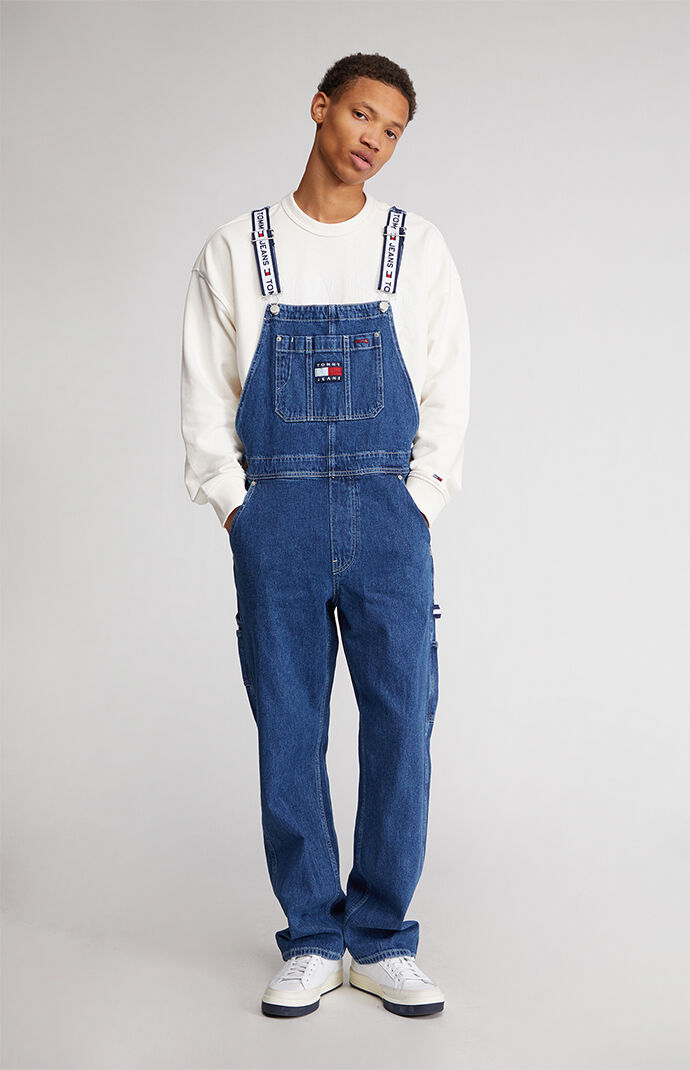 Tommy Jeans Logo Strap Overalls PacSun