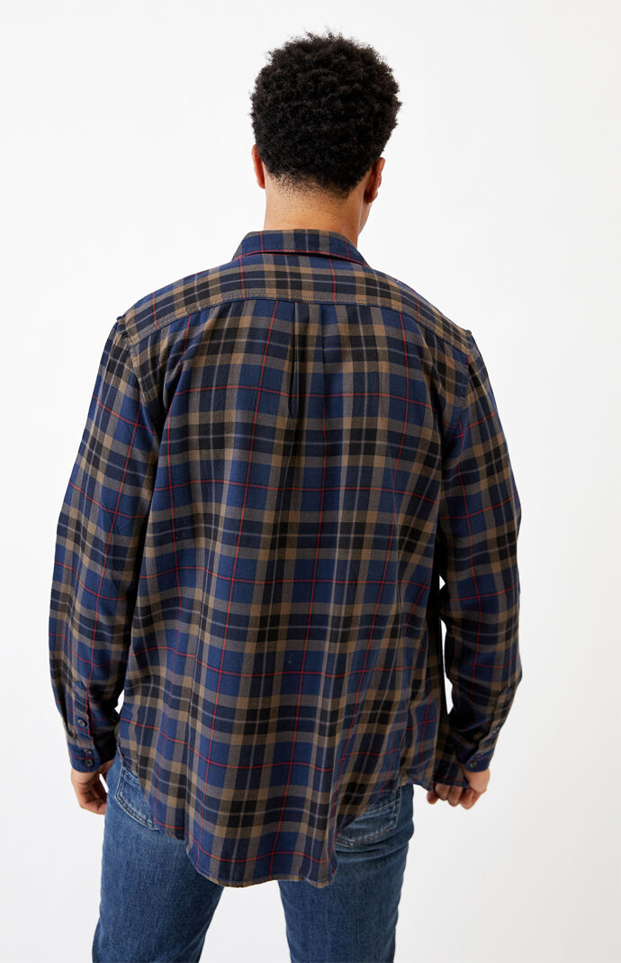 Navy Sycamore Plaid Flannel Shirt
