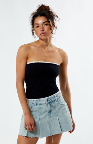 Lace Trim Tube Top image number 1