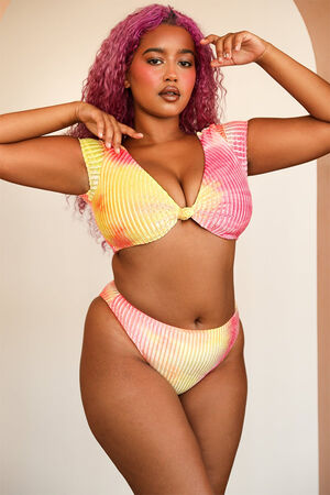 Seashore High Waisted Bikini Bottom image number 1