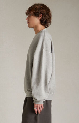 Dark Heather Oatmeal Crew Neck Sweatshirt image number 2