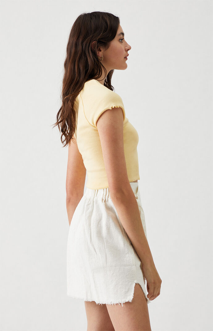 Wrap And Tie Mini Skirt