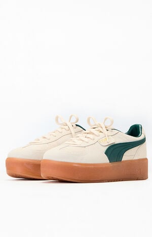 Women's Green Palermo Elevated Sneakers image number 2
