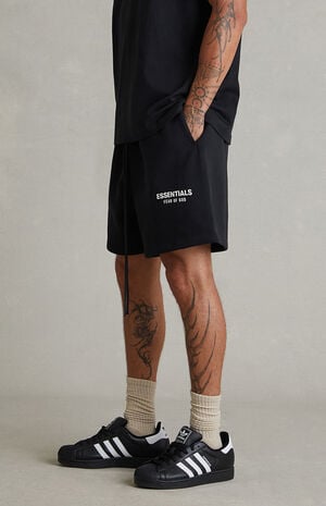 Vintage Black Classic Sweat Shorts image number 4