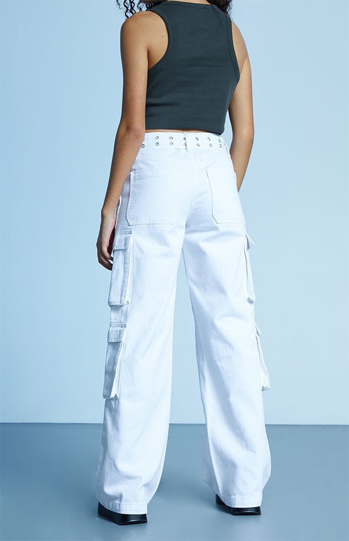 Pacsun white sale cargo pants