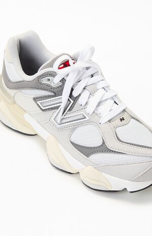 Kids Grey & White 9060 Shoes image number 6