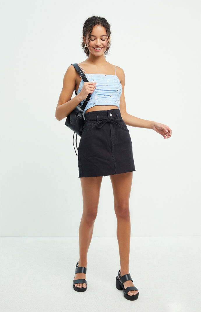 Atomic Black Self Tie Skirt