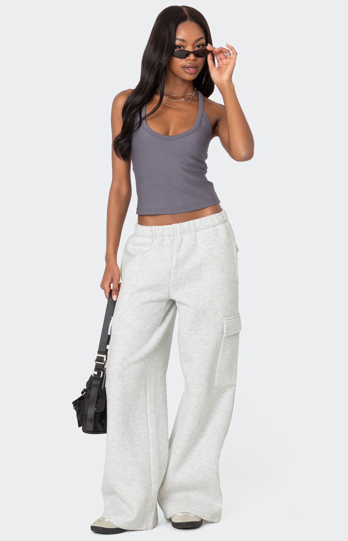 Edikted Racer Back Halter Top