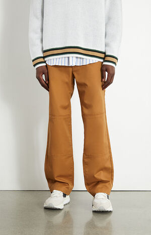 Tan Straight Loose Chino Pants image number 2
