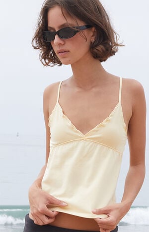 Yellow Tiffany Bow Tank Top image number 1
