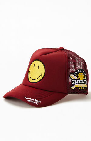 Smiley Face Trucker Hat image number 4