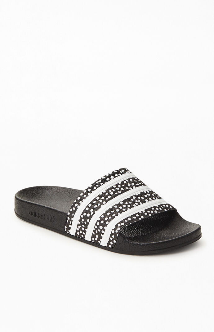 Women's Black Adilette Slide Sandals