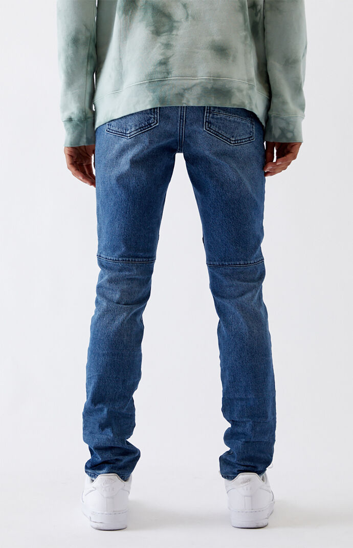 Medium Biker Stacked Skinny Jeans
