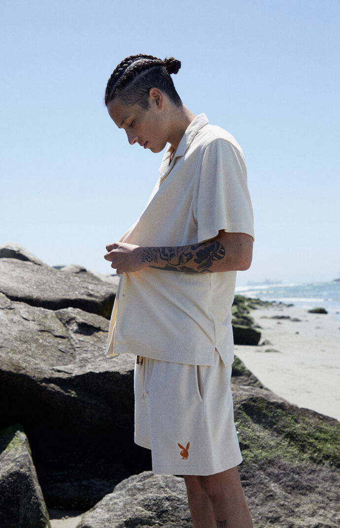 By PacSun Suite Terry Button Up Shirt
