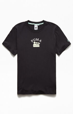 x Animal Crossing Black New Horizons T-Shirt x Animal Crossing Black New Horizons T-Shirt image number null