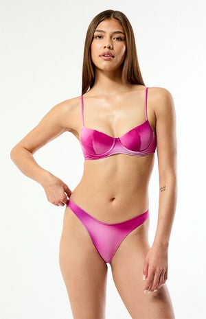 Plum Madison Shine Balconette Underwire Bralette Bikini Top image number 2