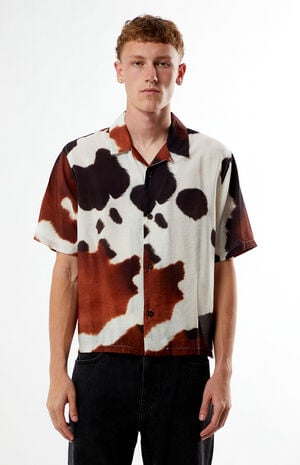 Cowhide Oversized Camp Shirt