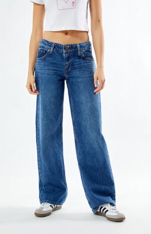 Dark Indigo Superlow Loose Jeans image number 1