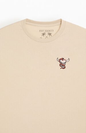 Snake Skull Embroidered T-Shirt image number 2