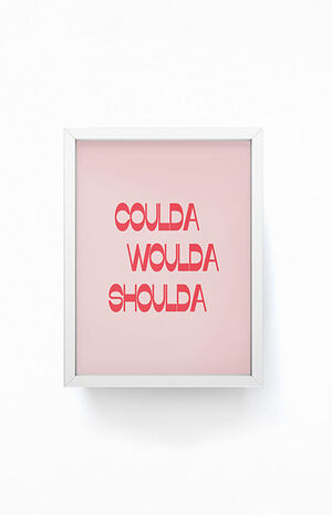 Coulda Black Framed Mini Art Print image number 1