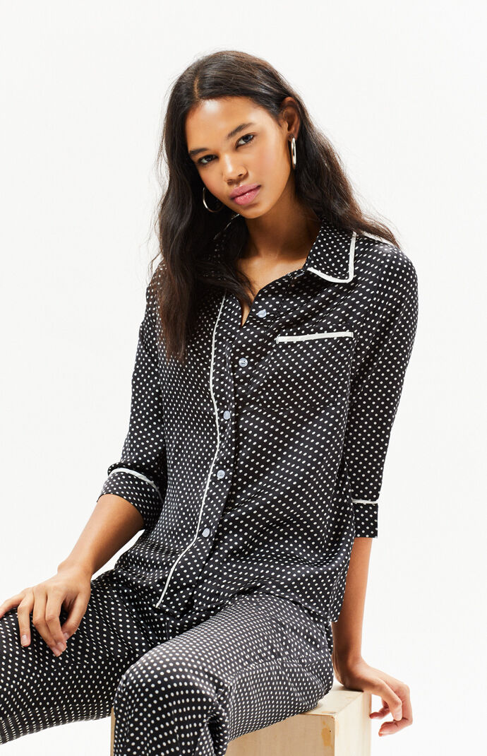 Pisa Contrast Button Blouse