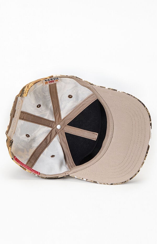 American Needle Coors Camo Cowboy Beer Snapback Hat