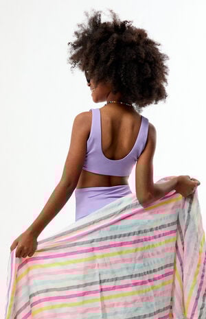 Violet Tank & High Waisted Bikini Set image number 3