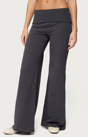 Wide Leg Fold Over Pants image number 2