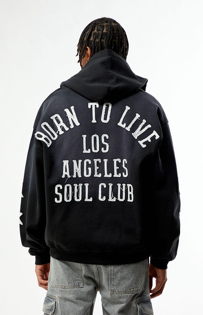Pacsun Fate Raw Applique Full Zip Hoodie | Pacsun