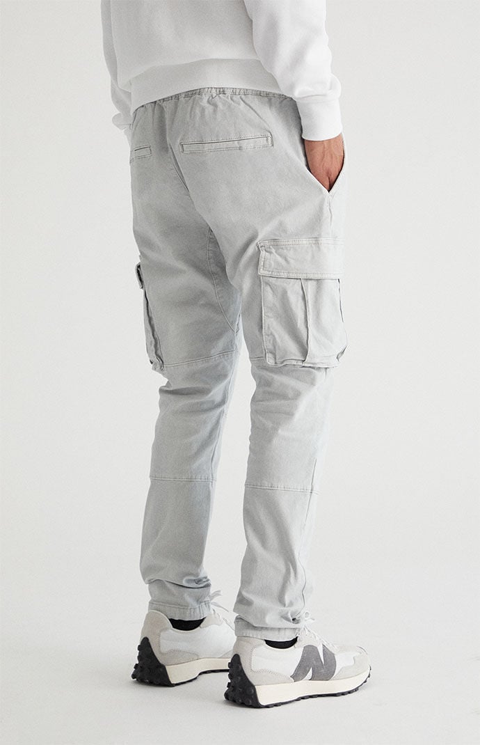Light Gray Slim Cargo Pants