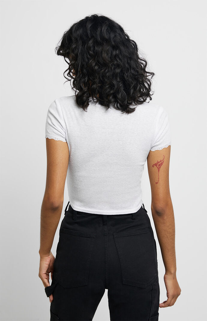 Rachel Lace Trim T-Shirt