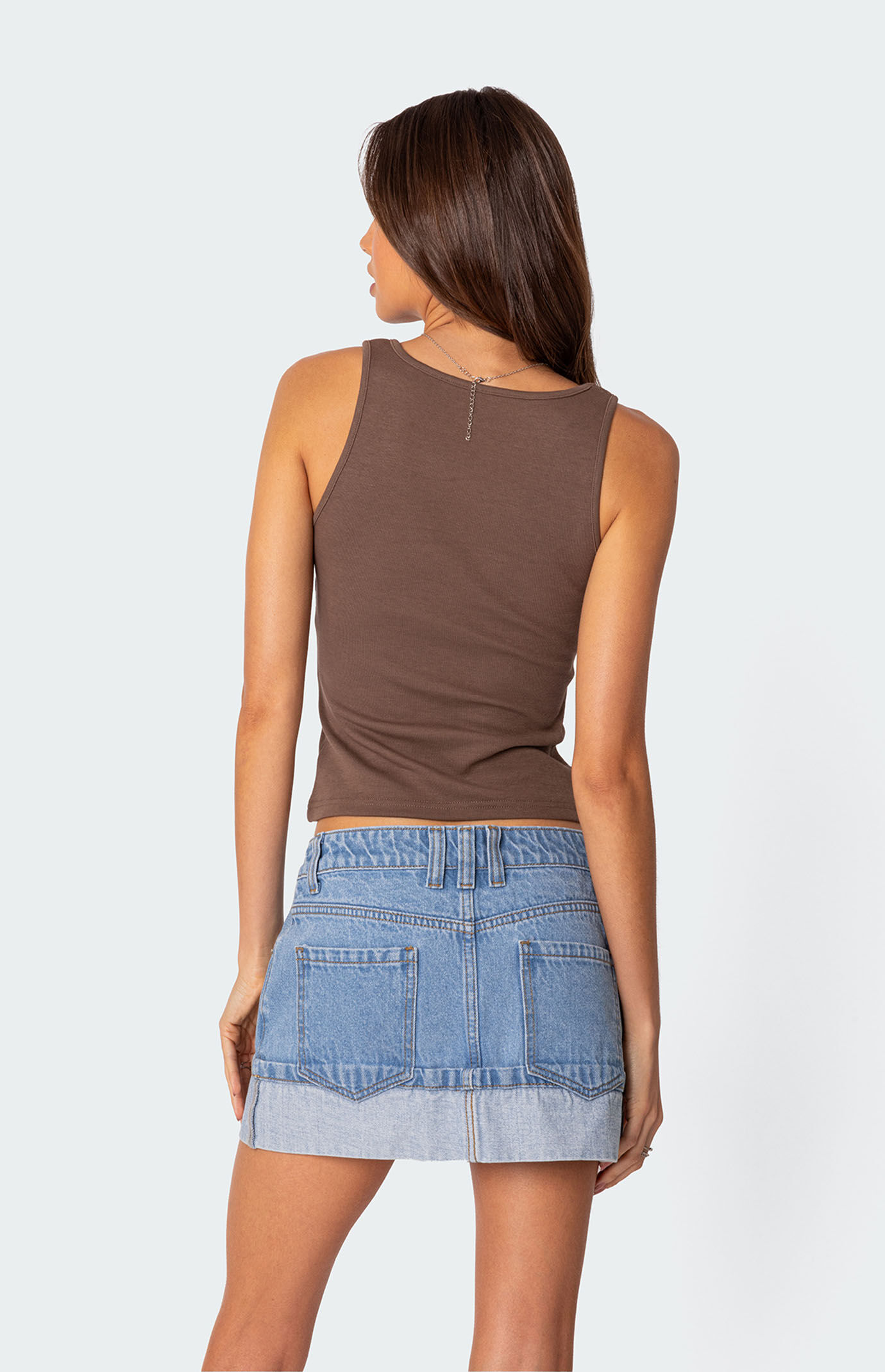 Edikted Square Neck Tank Top