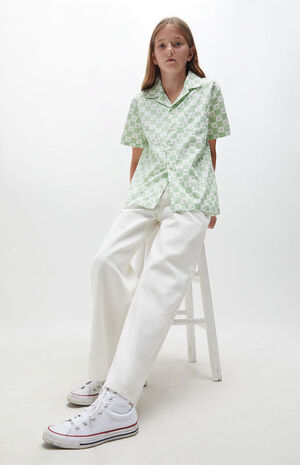 White Baggy Jeans image number 4