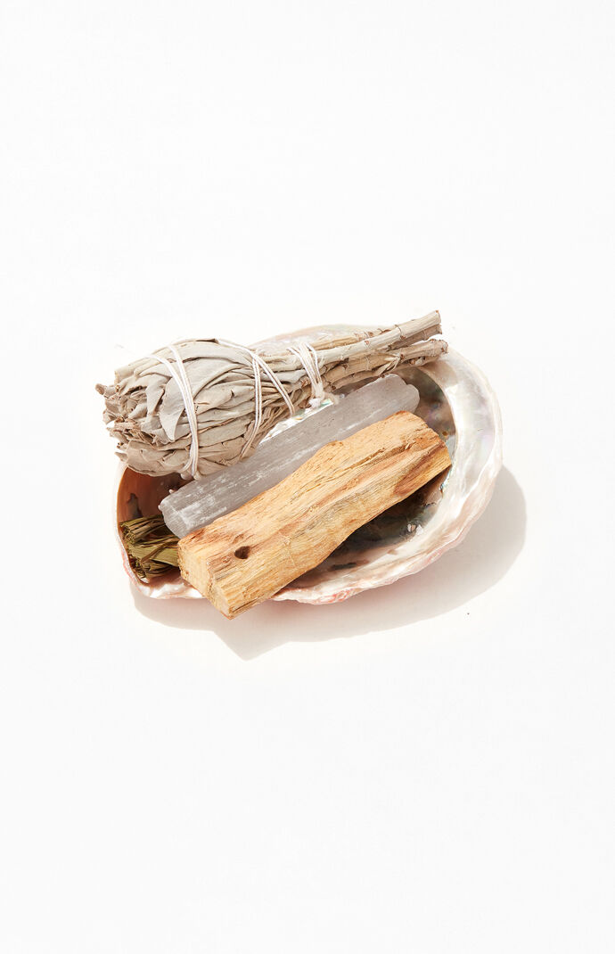 Selenite Smudge Kit