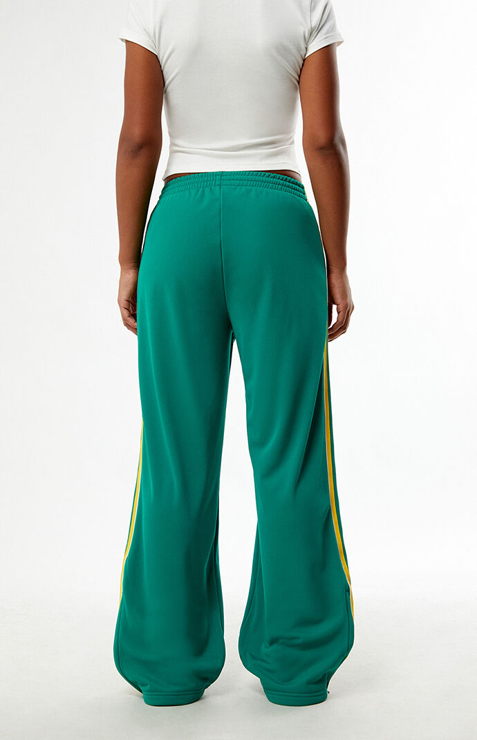 adidas Green Firebird Loose Track Pants | Pacsun