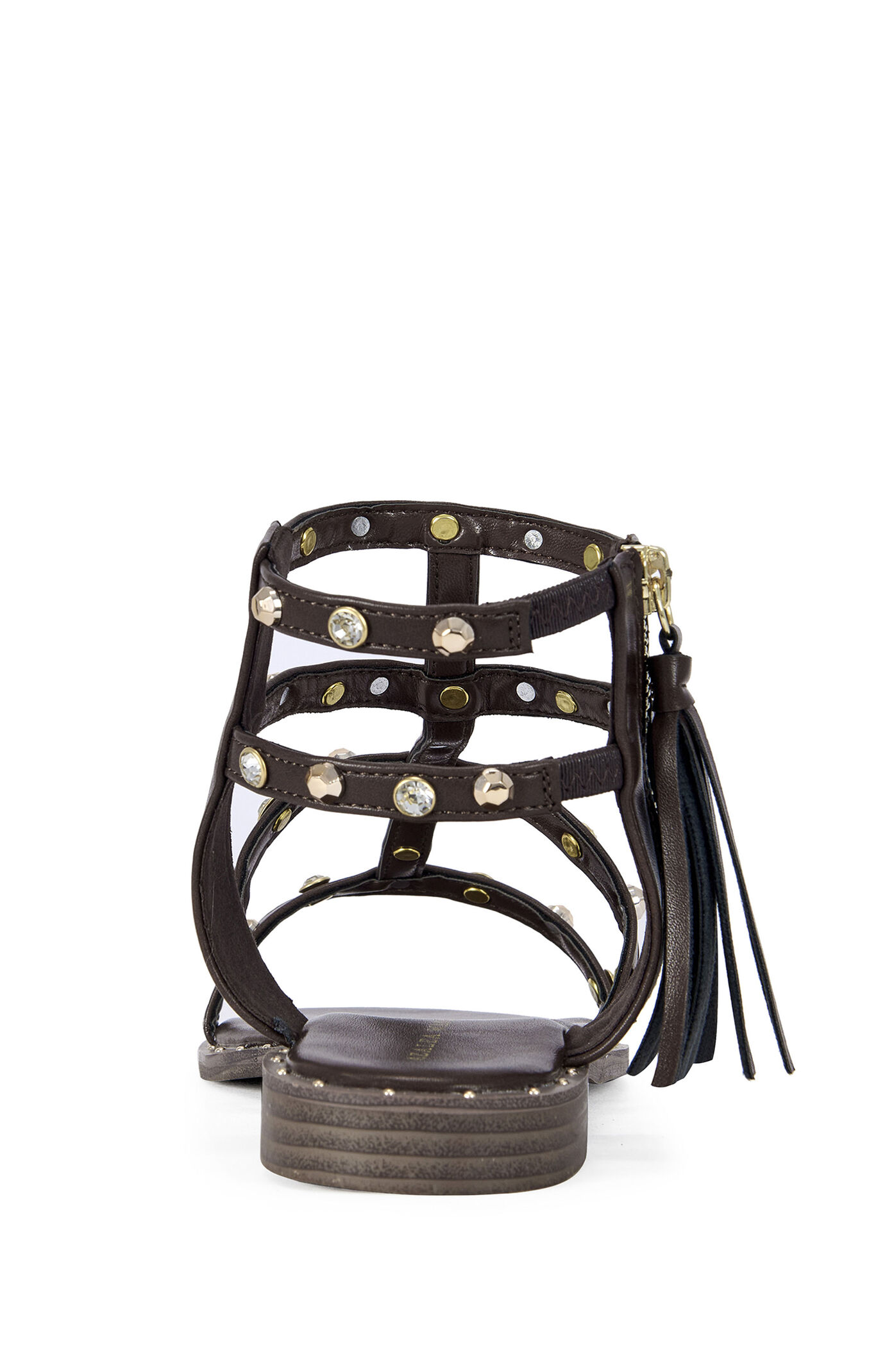 AZALEA WANG Women's Chalice Chocolate Gladiator Sandals