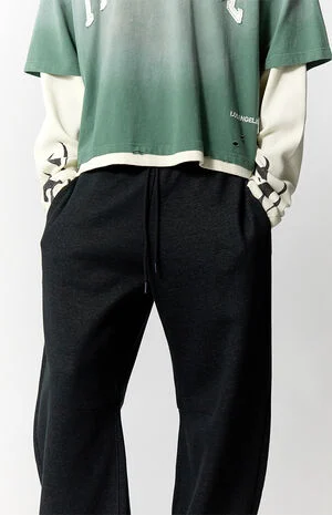 Presley Black Barrel Sweatpants image number 5
