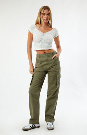 Lace V-Neck Off-The-Shoulder Top image number 4